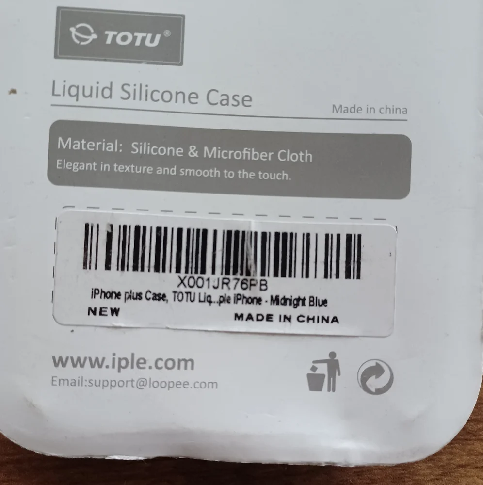Iphone 6 plus liquid silicone case midnight blue Brand New